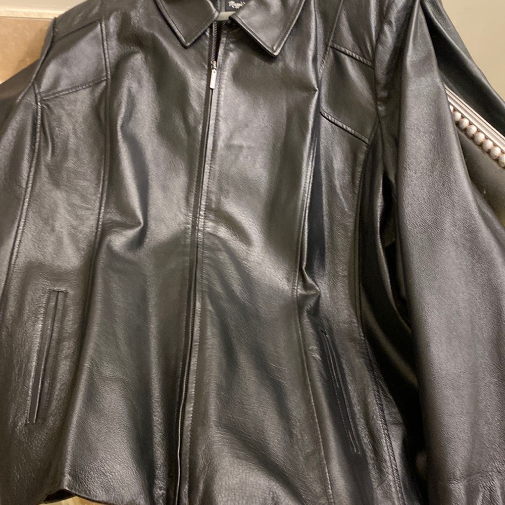 man’s genuine leather 3x jacket